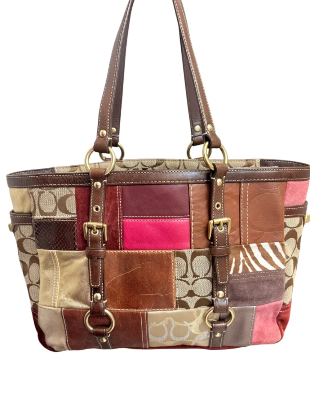Coach 10437 vintage y2k rare limited edition holiday patchwork bag